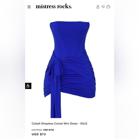 mistress rocks blue corset dress Women's MISTRESS ROCKS for sale